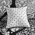 7 Piece Cotton Printed Comforter Set Black King King Black Polyester