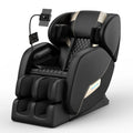 2024 Massage Chair Recliner With Zero Gravity With Full Body Air Pressure Black Pu Leather