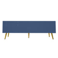 Modern Shoe Storage Bench With Hidden Storage And Upholstered Cushions For Bedside, Living Room And Entryway Navy Navy Mdf Metal