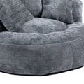 Coolmore Lazy Sofa Durable Comfort Lounger High Back Bean Bag Chair Couch With Three Pillows For Adults And Kids, Indoor & Outdoor, Single Gaming Sofa Chair For Bedroom,Office Gray Chenille Gray Foam Chenille 1 Seat