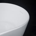 White Artificial Stone Bathtub White Engineered Stone