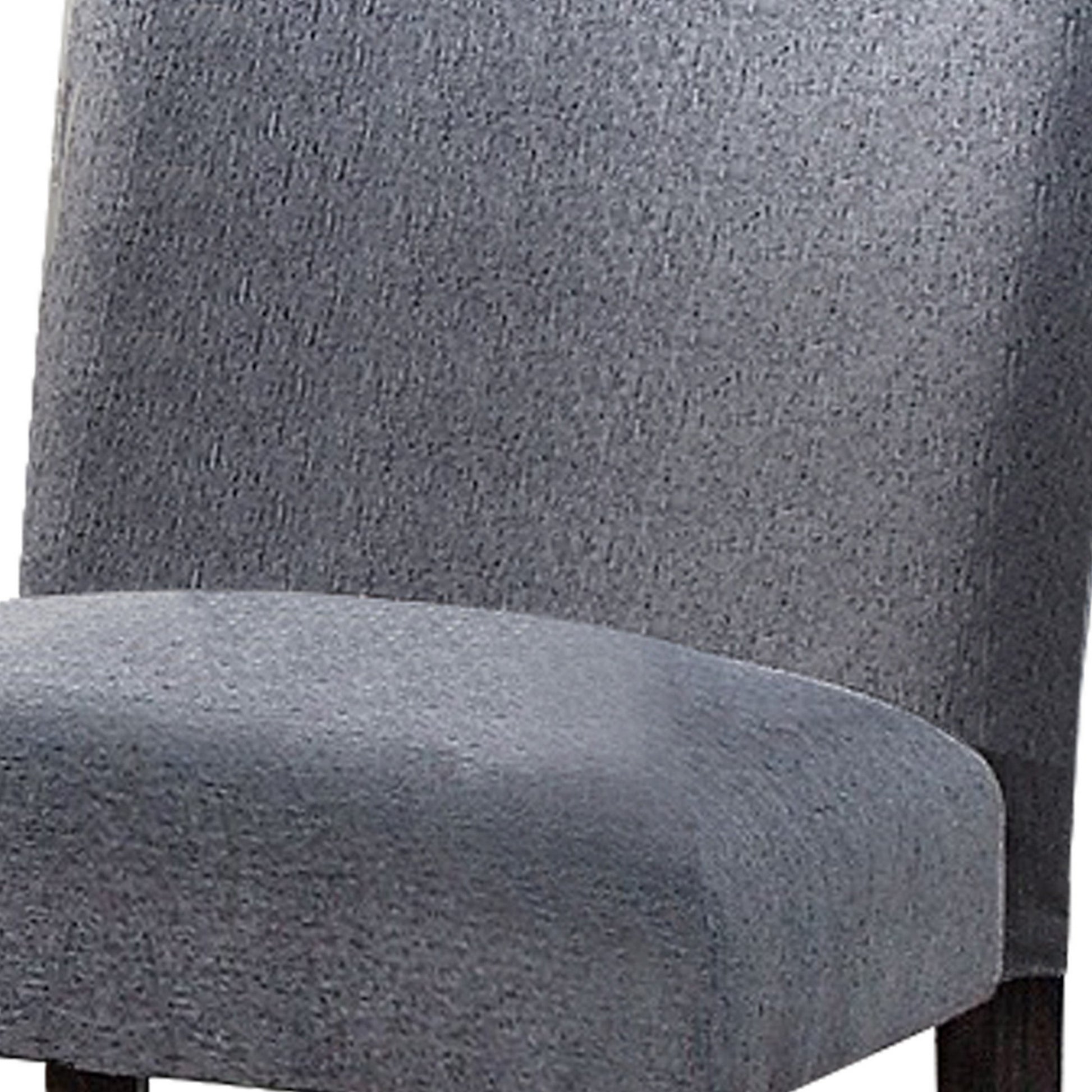 Fabric Counter Height Chairs With Curved Back, Set Of 2, Blue And Brown Blue Solid Wood