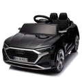 12V Kids Ride On Electric Car W Parents Remote Control,Licensed Audi Sq8 For Kids,Dual Drive,Suspension,Hanging Start,Three Speed Adjustable Music,Volume Control,Led Lights For Kids Aged 3 6. Black 50 99 Lbs Polypropylene