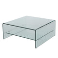 Coffee Table Clear Tempered Glass