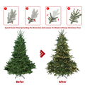 8Ft Christmas Tree Simulate Nature Advanced Materials Premium Hinged Spruce Artificial Douglas Firs Tree, Christmas Holiday Party Atmosphere Decoration Year Celebration Pe Pvc Xmas Tree Green