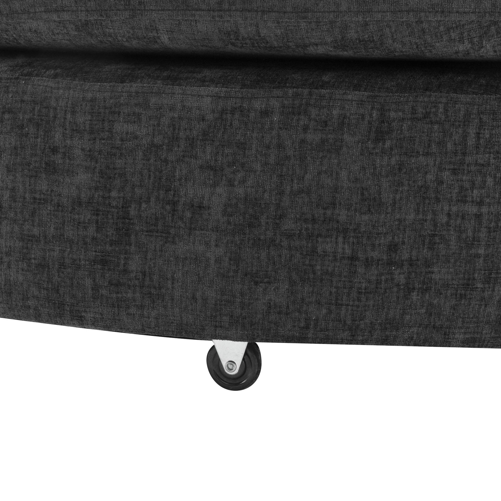 Orisfur. 360 Swivel Accent Barrel Chair With Storage Ottoman & 4 Pillows, Modern Chenille Leisure Chair Round Accent For Living Room, Gray Gray Foam Chenille