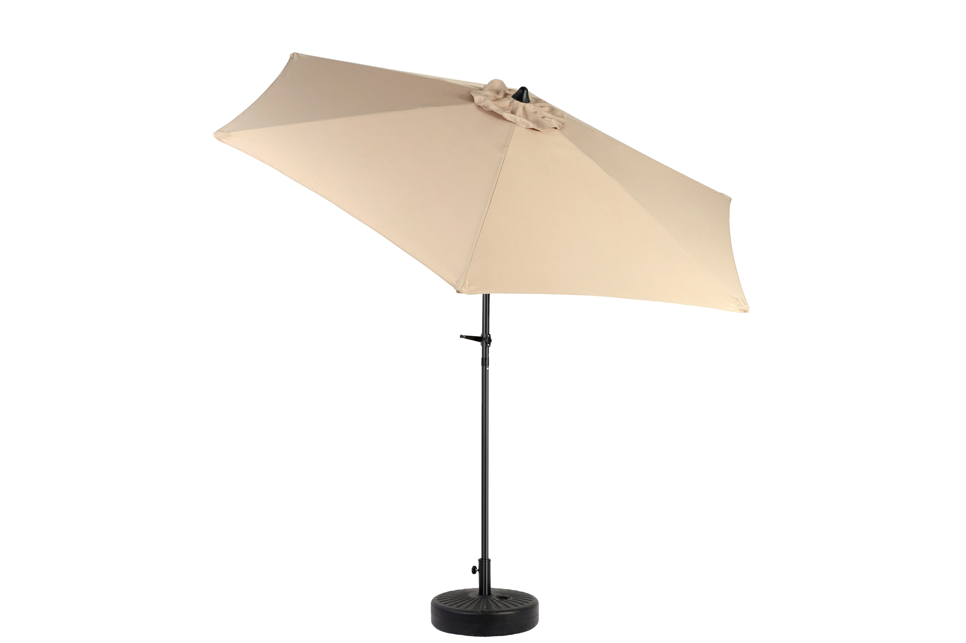 9Ft Outdoor Patio Umbrella Outdoor Table Umbrella With Push Button Tilt And Crank, Market Umbrella 6 Sturdy Ribsdeck, Backyard, Pool Base Not Included Khaki Khaki Garden & Outdoor Steel
