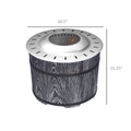 Outsunny Smokeless Fire Pit With Fireproof Mat, 20