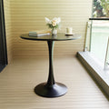 Black Round Dining Table, 31.5