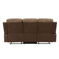 Plush Comfort Sofa Set 2Pc Brown Microfiber Upholstered Tufted Details Reclining Sofa Loveseat Plush Arms Modern Living Room Furniture Brown Microfiber Wood Primary Living Space Contemporary,Modern Pillow Top Arms Plywood,Solid Wood 5 Seat