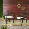 Delmar Dining Chair Black Acacia Wood