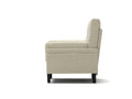 Ivory Sofa Chair With Recline Fuction Ivory Velvet Metal Primary Living Space Medium Soft Loose Back Pillow Top Arms Foam Fabric Metal 1 Seat
