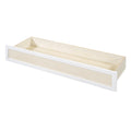 Full Size Murphy Bed With Large Drawers,White Full White Plywood