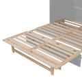 Queen Murphy Bed With Large Drawers,Gray Queen Gray Plywood