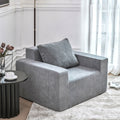 Sofa In A Box Foam Sofa Couch With Pillow, Bean Bag Chairs For Adults Stuffed High Density Foam, Large Bean Bag Sofa For Living Room Bedroom Gaming Room Plain Grey Primary Living Space Medium Soft Medium Duty American Design,European Square Arms Foam