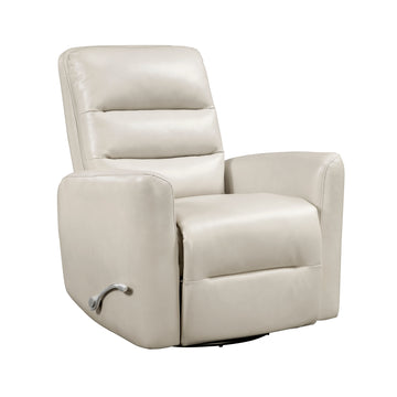 Glider Reclining Chair Swivel Motion Beigefaux Leather Upholstery Luxury Living Room Furniture, Movie Chair Beige Faux Leather Wood Primary Living Space Plywood,Solid Wood