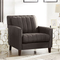Ennis Leather Chair Chocolate Down Filling Genuine Leather