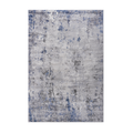 5X7 Silver Blue Abstract Non Shedding Living Room Bedroom Dining Home Office Stylish And Stain Resistant Area Rug Silver Polyester