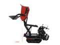 All Terrain Mini Dumper Dump Truck Crawler Small Rubber Crawler Transport Truck Mini Tracked Dumper Black Red Iron