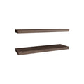 Floating Shelf Dallas, Living Room, Dark Walnut Walnut Particle Board Engineered Wood