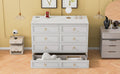 Full Size Murphy Bed With Large Drawers,White Full White Plywood