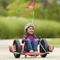 12V Kids Ride On Electric Toy,2Wd,16'' Exaggerated Wheel,Dual Handle Control For 360 Degree Flexible Steering And Rotation,Solid Metal Frame,Provide A Speed Of 4.66 Mph For Kids Aged 6 . Red 50 99 Lbs Polypropylene