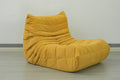 Floor Sofa Bean Bag Chair For Adults Fireside Bean Bag Lounger Memory Foam Chair For Home, Office, Apartment Or Gaming Venue Yellow Polyester Primary Living Space Firm Art Deco Armless Foam Polyester Blend