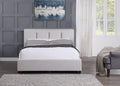 Modern Full Platform Bed Gray Upholstered 1Pc Solid Wood And Plywood Frame Bedroom Furniture Box Spring Not Required Full Gray Wood Bedroom Bed Frame Polyester Plywood,Solid Wood