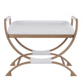 Nora Bench White Foam Metal