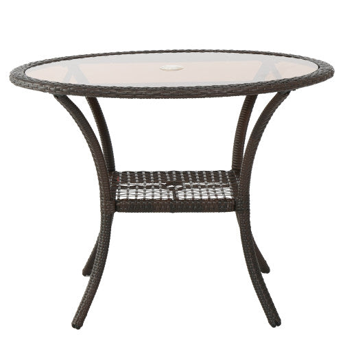 Outdoor Resin Table, Old Version 56225.00Tblbrn Brown Resin