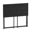 Techni Mobili 31.5 In. Folding Desk For Small Spaces, No Assembly Required, Black Black Office Modern Rectangular Rectangular Particle Board,Steel