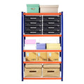 Capacity Garage Storage Shelves Heavy Duty Blue,Orange Iron