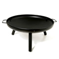 23 Inch Outdoor Fire Pit, Durable Wood Burning Fireplace Bowl With Grill Rack For Patio Garden, Backyard, Porchcamping, Bbq, Picnic Bonfire Black Garden & Outdoor Steel
