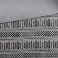 Cotton Jacquard Comforter Mini Set Grey Black King Cal King King Grey Black Cotton