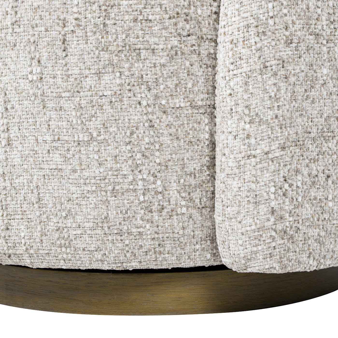 Duo 31.5" Raf One Arm Swivel Accent Chair, Multi Greige Beige Chenille Beige Foam Chenille