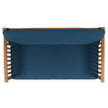 Casa Acaciaseat Brown Teal Wood Waterproof Fabric