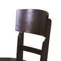 Counter Height Chair Withseating, Set Of 2, Brown Brown Wood Fabric