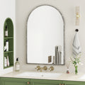 Arched Mirror,Wall Mirror For Bathroom,Vanity Mirror Or Wall Decor Arch Mirror For Livingroom Bedroom Entryway,Silver Silver Glass,Mdf Iron