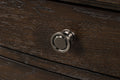 Two Drawer Nightstand Antique Brown Antique Brown Solid Wood Mdf