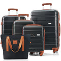 5 Piece Luggage Set With Expandable Travel Bag Includes 16