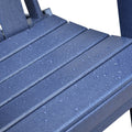 Folding Outdoor Adirondack Chair For Relaxing, Hdpe All Weather Fire Pit Chair, Patio Lawn Chair For Outside Deck Garden Backyardf Balcony, Navy Blue No Adirondack Navy Blue Weather Resistant Frame Garden & Outdoor Modern Complete Patio Sets Hdpe Hdpe