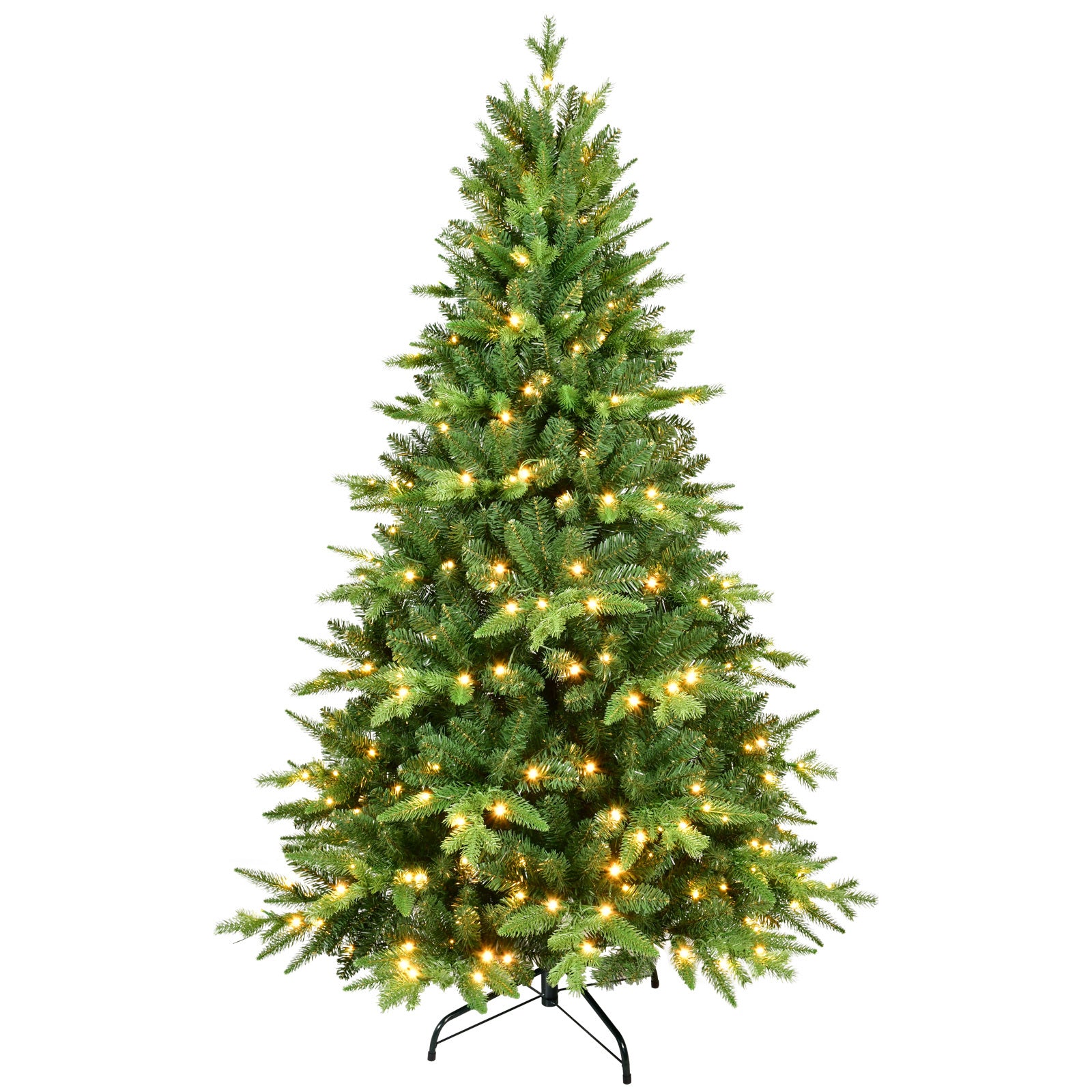 5Ft Pe&Pvc Prelit Christmas Tree Green Polyethylene