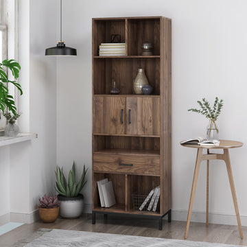 Cube Unit Bookcase Walnut Mdf