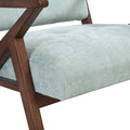 Scandi Comfort Lounge Chair Green Solid Wood Mdf