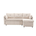 United Modular Sectional Sofa L Shaped Modular Couch With Reversible Chaise Modular Sofa Sectional Couch With Storage Seats Beige Chenille 3 Seat