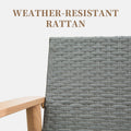 Outdoor Wicker Patio Furniture Sets 4 Pieces, All Weather Aluminum Rattan Padded Sofa Patio Conversation Sets With 2 Pillows For Porch Deck Garden Khaki Yes Khaki Garden & Outdoor Multiple Chairs Seating Group Aluminum