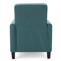 Teal Linen Push Back Chair For Elegant Home D Cor Teal Fabric