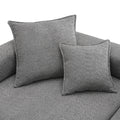 156''Oversized Modular U Shaped Sectional Sofa,Luxury Boucle Floor Couch Set,Convertible Sleeper Couch,Spacious Foam Filled Sofa Bed For Living Room,4 Pc Free Combination,2 Color Gray Boucle 6 Seat