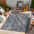 Sunshine Gc Har2010 Blue 2 Ft. 7 In. X 7 Ft. 3 In. Indoor Outdoor Area Rug Blue Polyester Polypropylene