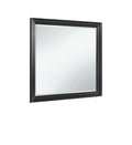 Rex Black Mirror Black Solid Wood Mdf